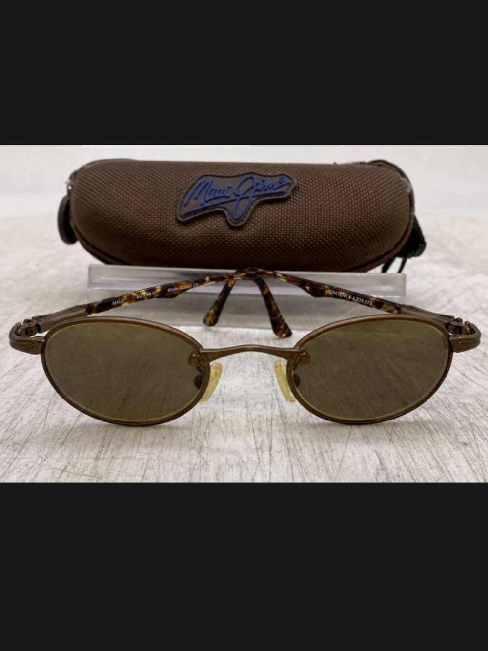 RARE Maui Jim Tiny Bubbles MJ-143-01 Sunglasses CLEAN w/ Case Tortoise Polarized